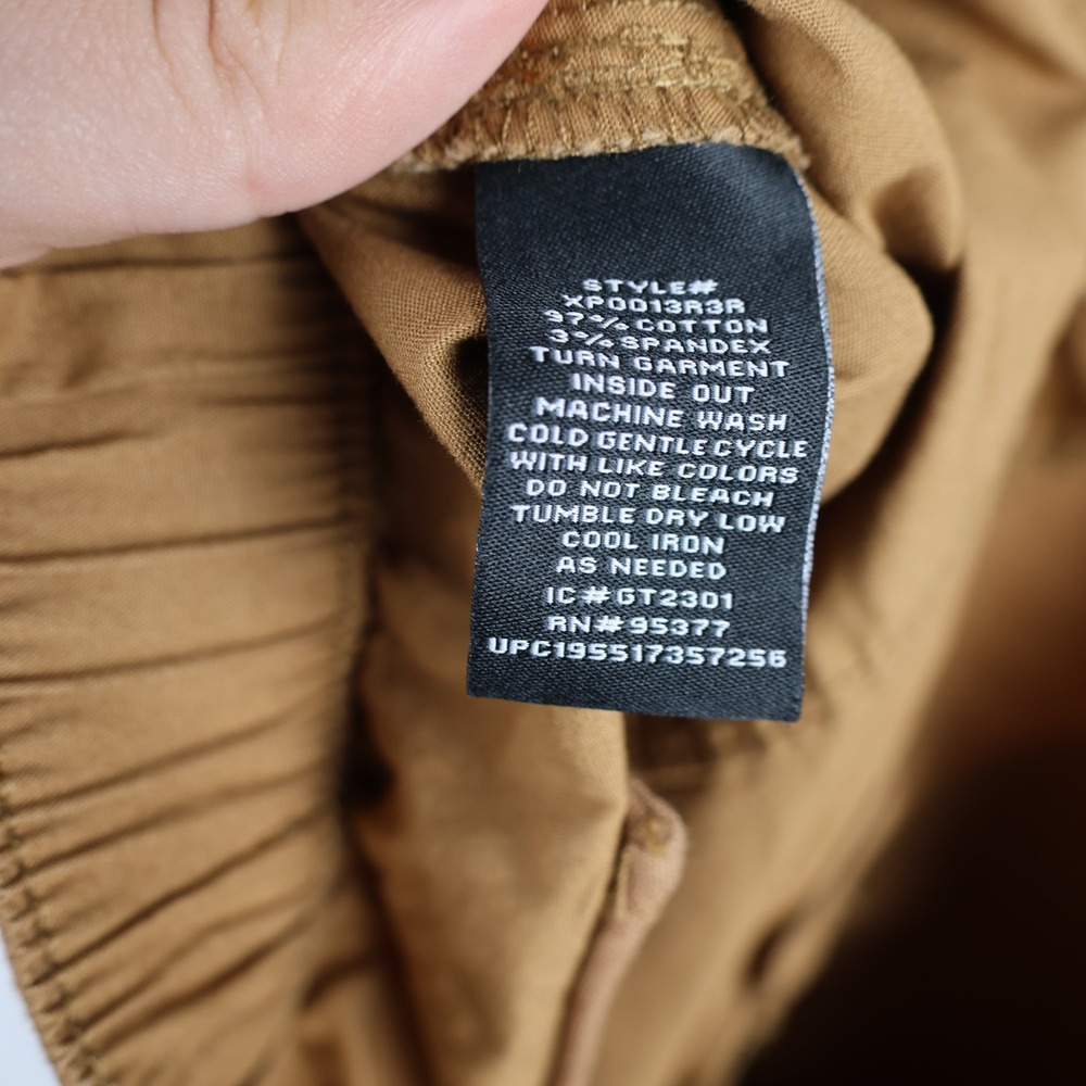 Social Standard Scout Poplin Surplus Pants Womens Large Caramel Cargo Drawcord - Picture 13 of 15